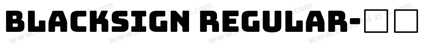 Blacksign Regular字体转换